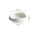 Irregular Ceramic Soup Bowl, for Steak and Pasta
