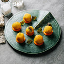 Irregular Porcelain Serving Plate, for Sushi and Sashimi, 9.4 in