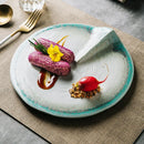 Irregular Porcelain Serving Plate, for Sushi and Sashimi, 9.4 in