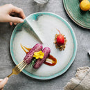 Irregular Porcelain Serving Plate, for Sushi and Sashimi, 9.4 in