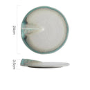 Irregular Porcelain Serving Plate, for Sushi and Sashimi, 9.4 in