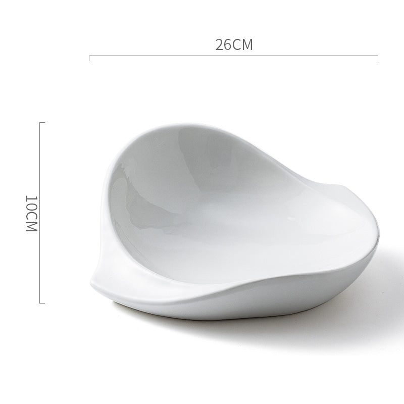 Irregular Shape Ceramic Bowl Modern Dinnerware