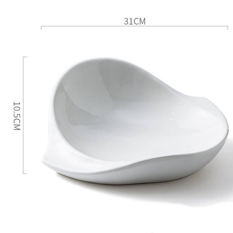 Irregular Shape Ceramic Bowl Modern Dinnerware