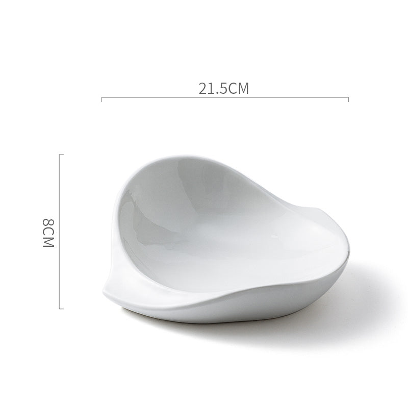 Irregular Shape Ceramic Bowl Modern Dinnerware