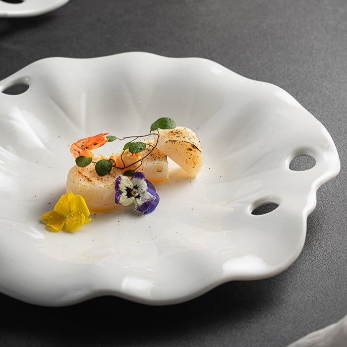 Irregular Shape Ceramic Dinner Plate