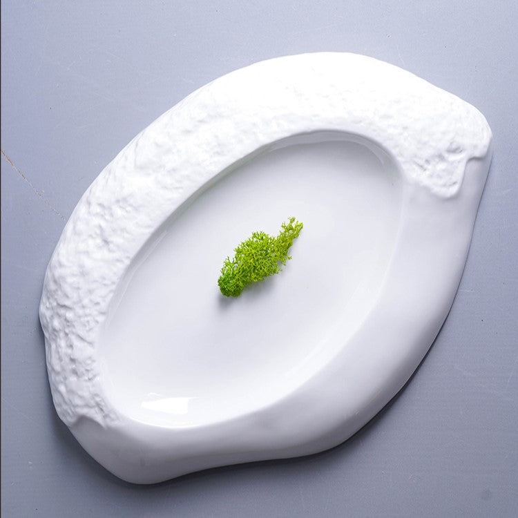 Ceramic Plate Example Shapes Stylish Dining With This Unique Irregular Shape Deep Ceramic Plate