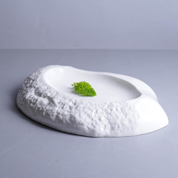 Irregular Shape Deep Ceramic Plate