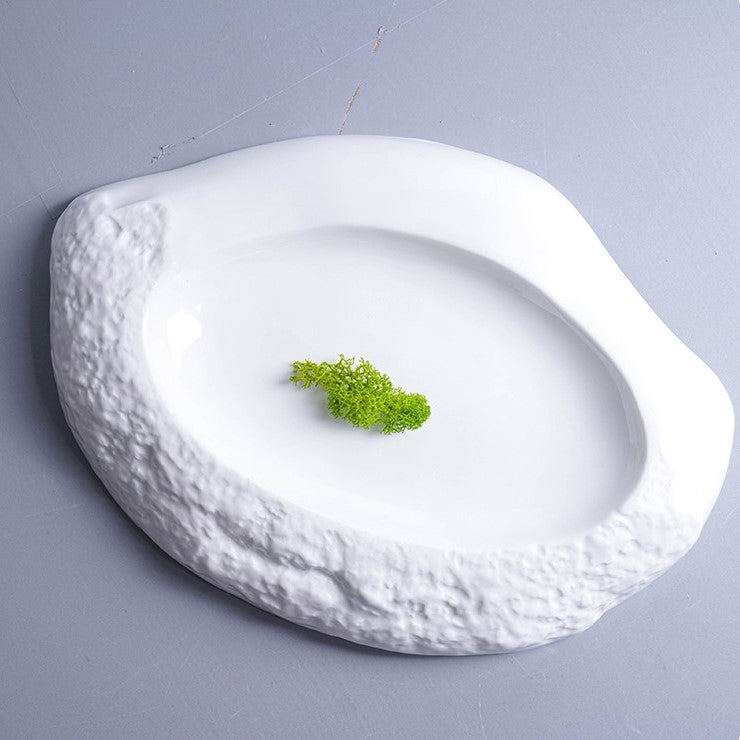 Irregular Shape Deep Ceramic Plate