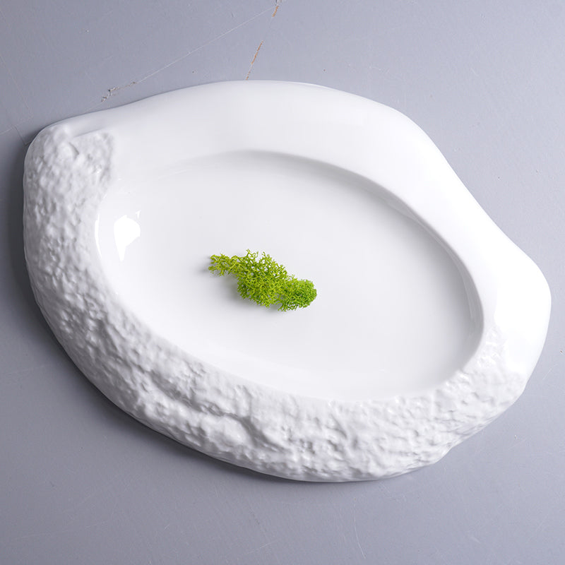 Irregular Shape Deep Ceramic Plate