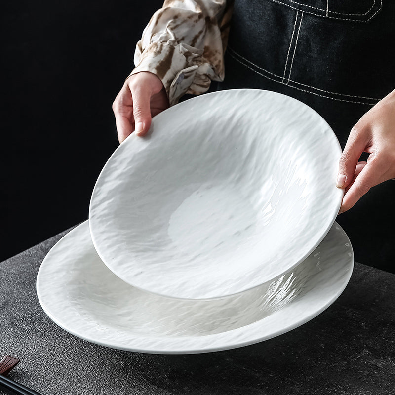 Irregular Shape Modern Ceramic Deep Plate