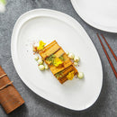 Large White Oval Ceramic Platter