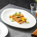 Large White Oval Ceramic Platter