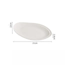Large White Oval Ceramic Platter