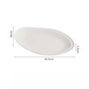 Large White Oval Ceramic Platter