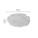 Leaf Textured Glass Serving Plate