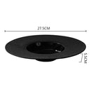 Luxury Black Volcanic Texture Ceramic Plates Set
