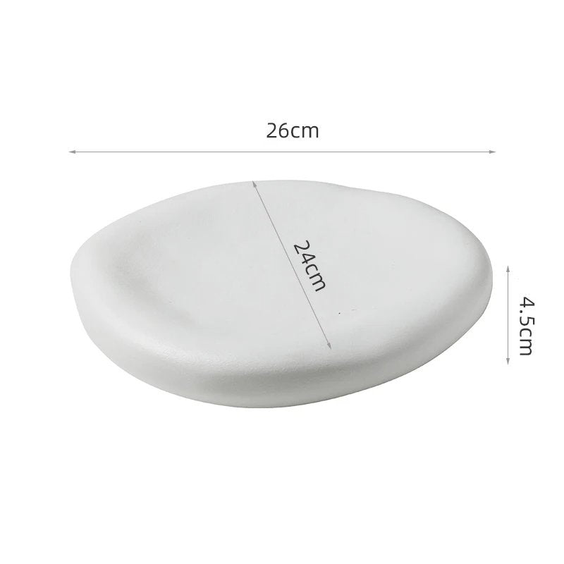 Matte Pebble Plate for Minimalist Gourmet Plating
