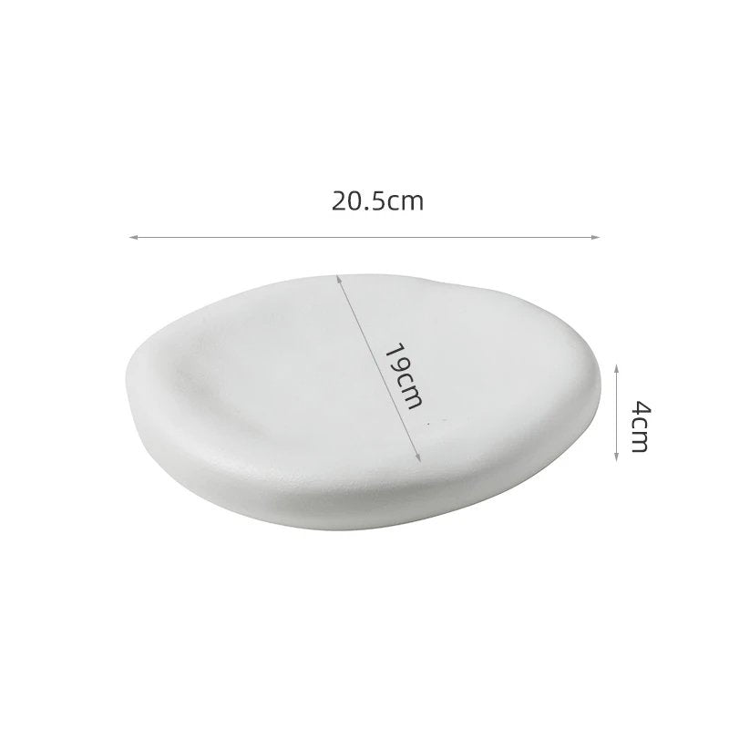 Matte Pebble Plate for Minimalist Gourmet Plating