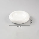 Mini Marble-Glazed Pebble Plate for Bouche & Sauces