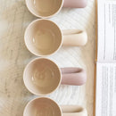 Minimalist Ceramic Coffee Cup, Oversized Loop Handle
