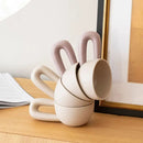Minimalist Ceramic Coffee Cup, Oversized Loop Handle