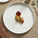 Organic Oval White Ceramic Plate