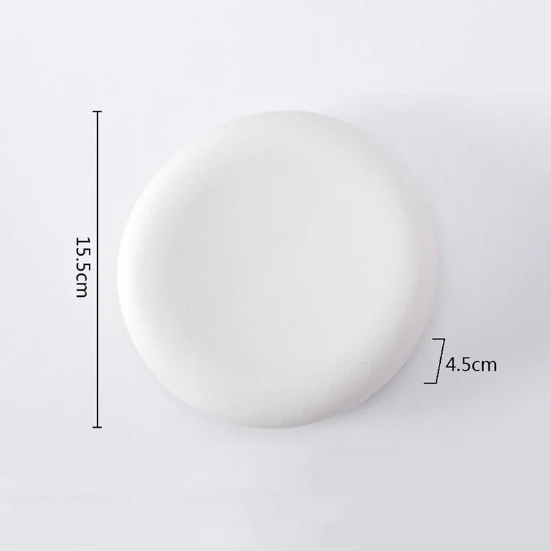 Minimalist White Matte Ceramic Serving Dish
