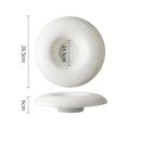 Modern Donut-Shape Deep Ceramic Plate