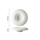 Modern Donut-Shape Deep Ceramic Plate