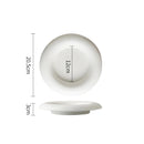 Modern Donut-Shape Deep Ceramic Plate