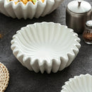 Modern Fluted White Ceramic Bowl for Interesting Plating
