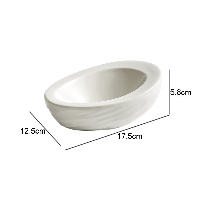 Modern Oval Shaped Ceramic Bowl