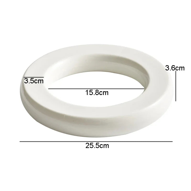 Ring Shape Plate Modern Ring-Shaped Ceramic Plate