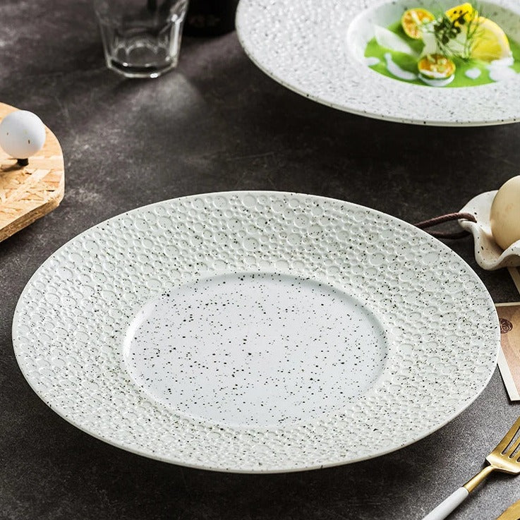 Modern Rustic Ceramic Pasta Plate