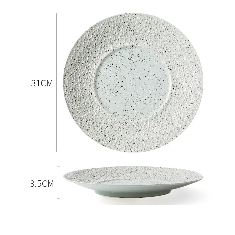 Modern Rustic Ceramic Pasta Plate