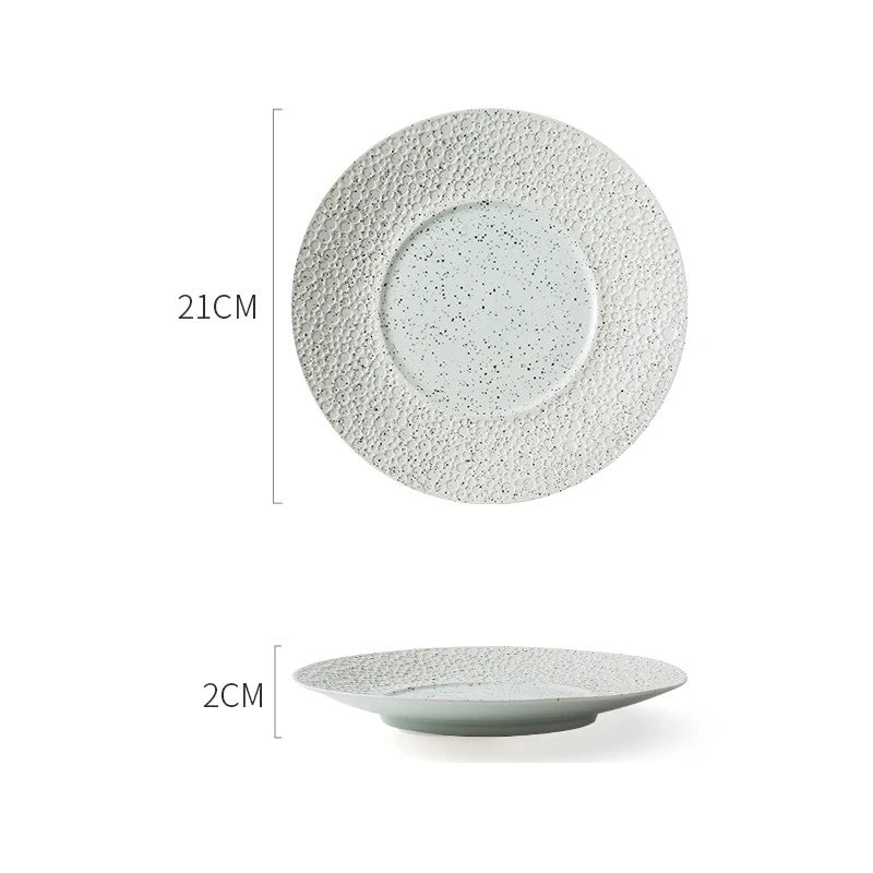 Modern Rustic Ceramic Pasta Plate