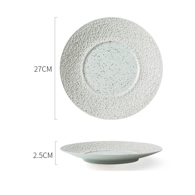 Modern Rustic Ceramic Pasta Plate