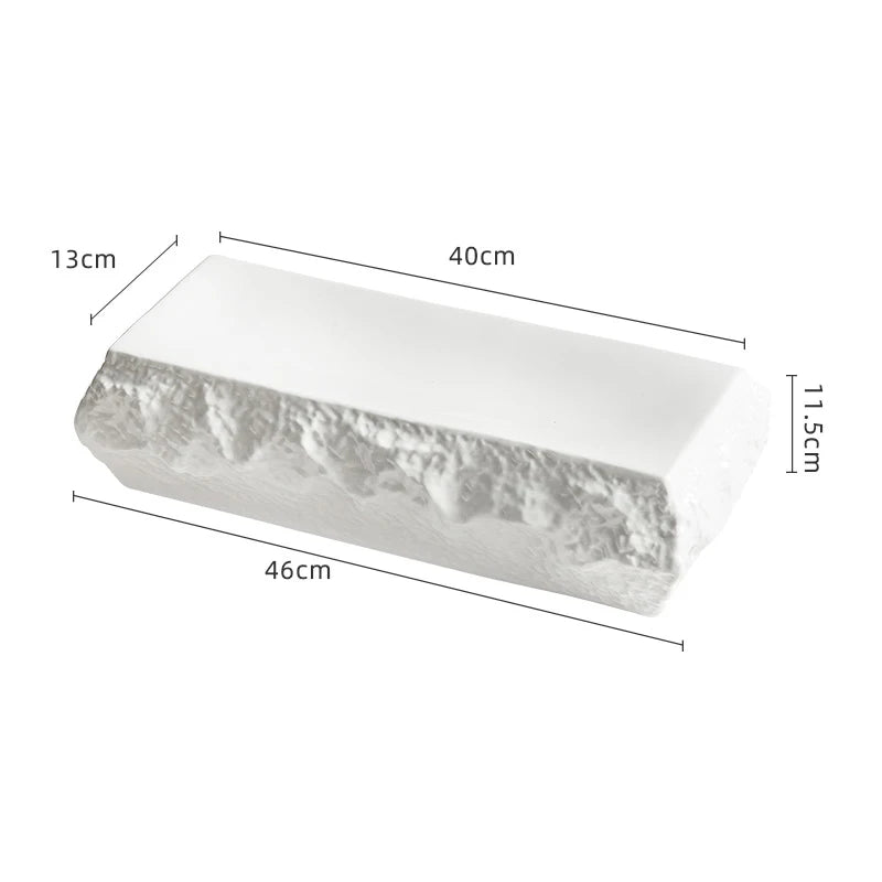 Modern Stone Texture Rectangular Serving Plate