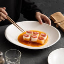 Modern White Textured Deep Plate