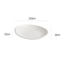Modern White Textured Deep Plate