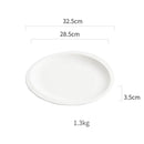Modern White Plate with Elegant Textured Design