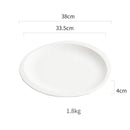 Modern White Plate with Elegant Textured Design