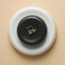 Molecular Gastronomy Ceramic Plate Black and White