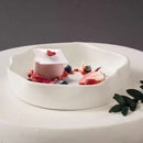 Organic-Shaped Artisanal White Plate - Elevate Your Dining Aesthetics