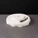 Organic-Shaped Artisanal White Plate - Elevate Your Dining Aesthetics