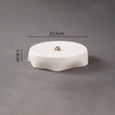 Organic-Shaped Artisanal White Plate - Elevate Your Dining Aesthetics