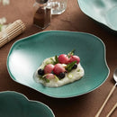Organic Matte Green Ceramic Plate