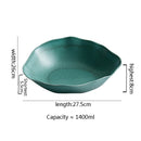 Organic Matte Green Ceramic Plate