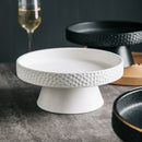 Pedestal Matte Ceramic Platter, for Soup and Desserts, 4.7–8 in