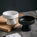 Pedestal Matte Ceramic Platter, for Soup and Desserts, 4.7–8 in